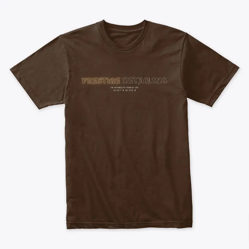 Prestige Detailing's PDM Gold Font Tee